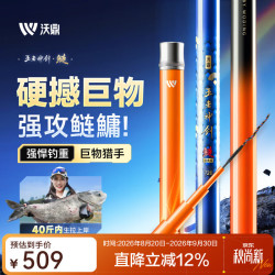 沃鼎 王者神剑鲢鳙竿鱼竿钓鱼竿超轻超硬轻量大物竿巨物竿手竿台钓竿 7.2m 王者神剑鲢鳙经典版-狂拔大物