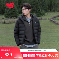 new balance 26年男款短款冬季时尚保暖运动羽绒服MJ62G2HI BK 黑色 M