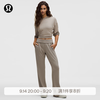 lululemon 丨BeCalm 女士中腰喇叭裤 LW5IGPS 暖褐灰 M