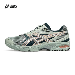 亚瑟士 男鞋女鞋复古运动休闲鞋户外机能慢跑鞋 GEL-DS TRAINER 14 绿色/银色 40.5