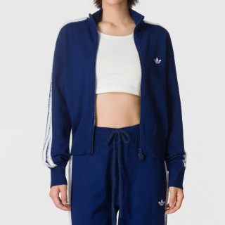 adidas 滔搏丨adidas阿迪达斯三叶草女子美式复古风三条纹运动外套KW2588
