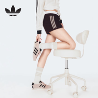 adidas 三叶草系列 女 CROCHET SHORTS 针织短裤 KE0197 棕 S