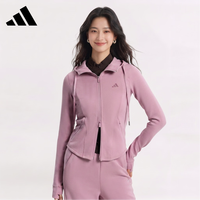 adidas 女 运动型格系列 SFL SLIM JKT 针织夹克 KH2700 粉色 M