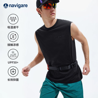 navigare 小帆船运动户外26年夏季新款男士背心凉感透气无袖T恤1325576501