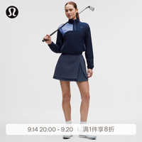 lululemon 丨女士高尔夫褶饰高腰短裙 拒水 LW8AT0S 恣意蓝 XS
