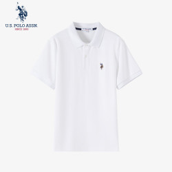 U.S. POLO ASSN. polo衫男夏季商务休闲美式短袖t恤男士高端轻奢上衣男爸爸父亲节