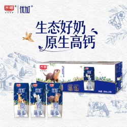 光明优加3.8g原生乳蛋白高钙纯牛奶200ml*24盒整箱早餐奶
