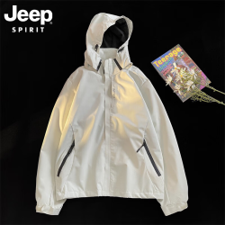 JEEP SPIRIT 吉普冲锋外套男女款2026新款  米白色 L