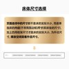 FA SA DI HOUSEHOLD 大象耳朵布床奶油风主卧简约现代双人床北欧ins风网红软床