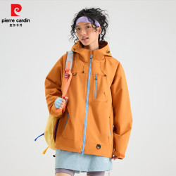 皮尔·卡丹 皮尔卡丹 情侣款 冲锋衣 夹克外套 户外登山服 冲锋衣