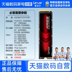 雷克沙 2T电脑固态硬盘1T 4T SSD M2式机NVM ARES Pro