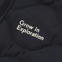 水孩儿 童装巴恩风棉服男女童2026冬装大码外套立领拼色中大童保暖 藏蓝 170
