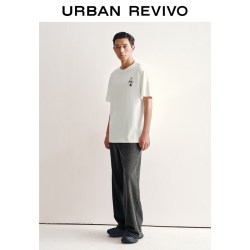 UR UR2026春季新款男装休闲水洗复古百搭牛仔长裤UUY860019 黑色