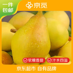 京觅 甘肃香蕉梨太婆梨净重4.5斤 单果150g+ 放软吃 源头直发包邮