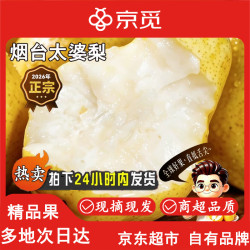 京觅 山东烟台太婆梨 净重4.5斤单果100g+ 啤梨 香蕉梨 源头直发