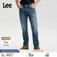 Lee 26新品标准中腰726直筒牛仔裤男中蓝色 中蓝色 30