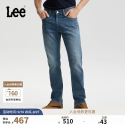 Lee 26新品标准中腰726直筒牛仔裤男中蓝色 中蓝色 30