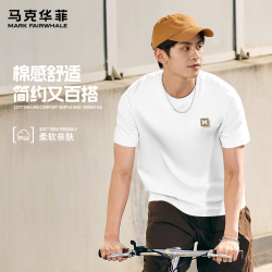 马克华菲 纯棉重磅厚实 男士T恤