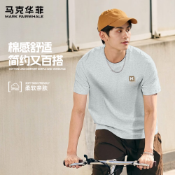 马克华菲 纯棉重磅厚实 男士T恤