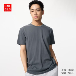 优衣库 482300 快干圆领T恤 铅灰色 L