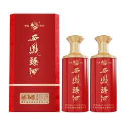 西凤酒 臻酒 浓香型白酒50度500ml*2瓶礼盒装