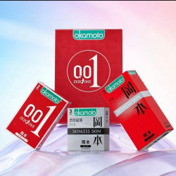 冈本 001铂金超薄激薄丝柔礼盒 组合装10 片（赠润滑液6ml*10支）