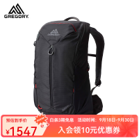 格里高利 ZULU探迹LT 男子轻量化户外旅行徒步登山包双肩包 24L-火山黑 24L-黑色