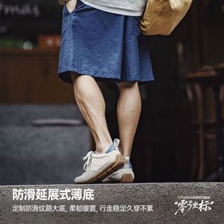 马登 复古德训鞋 白蓝 40码 男士休闲鞋