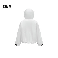 森马 2024冬白鸭绒连帽羽绒服 本白 XL