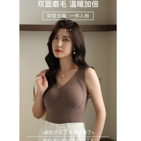 2026-(石墨烯固定杯)女生冬季必入固定杯保暖背心 8803