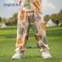 aqpa 爱帕宝宝儿童夏季防蚊裤外出防蚊星际之旅长裤