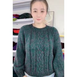 彩貂绒线 织「春风款 上衣」手工diy   非成品 拍2送工具+教程