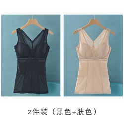 琐思 肤色塑身衣夏季薄款超薄收腹束腰收肚子带文胸上半身美体束身背心