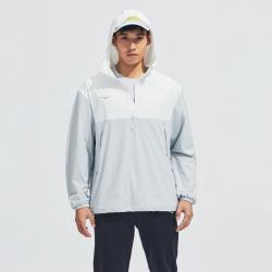 HOKA ONE ONE 男款秋季轻量透气干爽舒适连帽户外运动套头衫