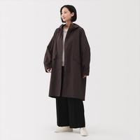 無印良品 MUJI 无印良品 女式不易沾水防紫外线风帽长大衣女装风衣防晒衣