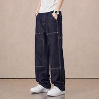 Dickies 美式复古伐木工装牛仔裤男水洗宽松直筒阔腿长裤子