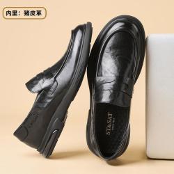 星期六 ST&SAT 春秋男士商务皮鞋正装鞋子休闲百搭皮鞋