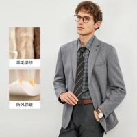 七匹狼 春秋款男士西服外套男西装呢料便西夹克
