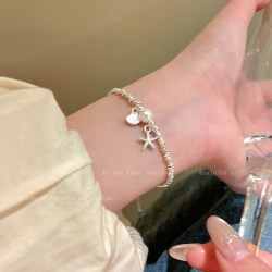 洛梵欣饰 海岛贝壳串珠手链女夏2026新款轻奢小众精致手串海边手饰叠戴配饰 贝壳海星手链