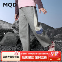 马骑顿 女童秋新款户外露营登山裤侧边条杠束脚卫裤 深麻灰 140