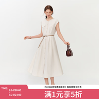 范思蓝恩 教资面试正式场合穿搭通勤连衣裙子女2026夏季新款2337