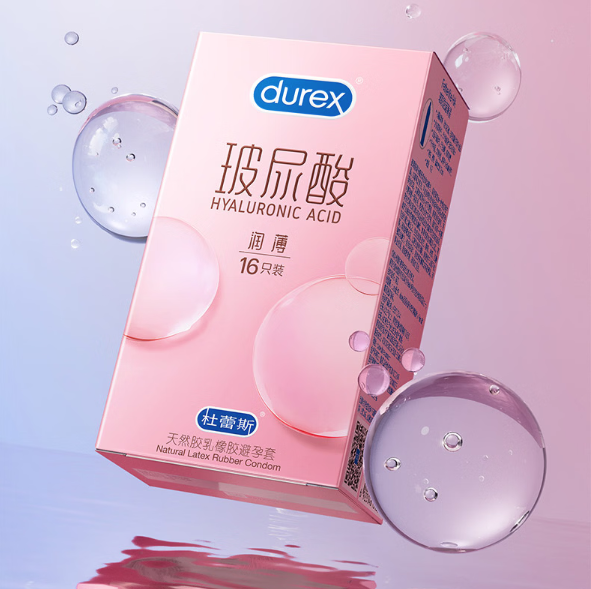 杜蕾斯 润薄玻尿酸安全套 包装正面图