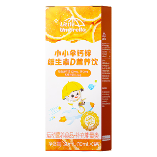 小小伞 钙锌维生素D营养饮 400mg*1盒