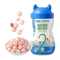 亲子出游:小鹿蓝蓝 婴幼儿有机婴标无麸质胚芽米泡芙条手指泡芙条宝宝零食低敏零食 有机蓝莓味泡芙