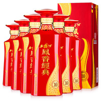 淘金币1156.91元、今日必买、88VIP：西凤酒 经典10年 52度 凤香型白酒 500mL*6瓶