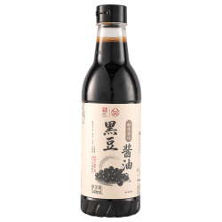 护国岩 特级黑豆酱油配料简单古法传统酿造家用调料蘸料酱汁老酱 黑豆酱油540ml