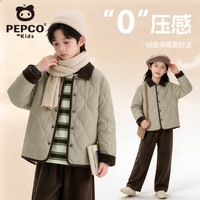 小猪班纳 儿童工装棉服冬季保暖外套男童棉袄防风防寒衣服青少年冬装棉袄