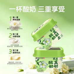 塞上一头牛 奶皮子低温酸奶 茉莉味125g*8杯