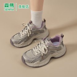 森馬 森马厚底老爹鞋女2026新款秋季透气耐磨休闲百搭增高爆款运动潮鞋