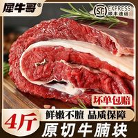 犀牛哥 原切牛腩肉整块牛肉无添加牛腩红烧酱卤牛肉食材6斤